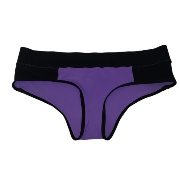 LULULEMON purple and black bikini bottom size 10